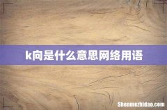 k向是什么意思网络用语
