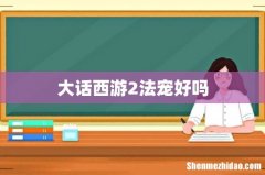 大话西游2法宠好吗