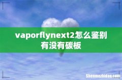 vaporflynext2怎么鉴别有没有碳板