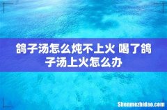 鸽子汤怎么炖不上火 喝了鸽子汤上火怎么办