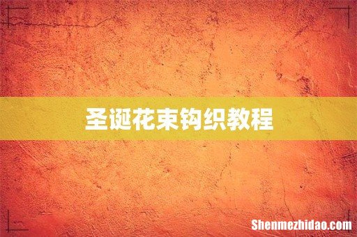 圣诞花束钩织教程