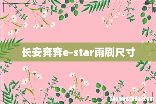 长安奔奔e-star雨刷尺寸