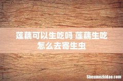 莲藕可以生吃吗 莲藕生吃怎么去寄生虫