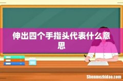 伸出四个手指头代表什么意思