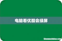 电脑看优酷会绿屏