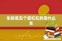 车标是五个竖杠杠的是什么车