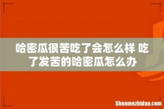 哈密瓜很苦吃了会怎么样 吃了发苦的哈密瓜怎么办