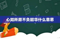 心如所愿不负韶华什么意思