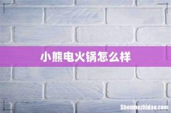 小熊电火锅怎么样