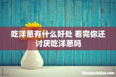 吃洋葱有什么好处 看完你还讨厌吃洋葱吗