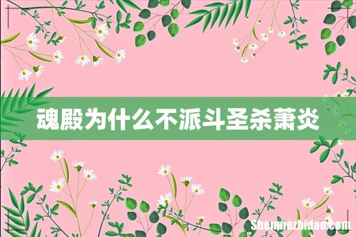 魂殿为什么不派斗圣杀萧炎