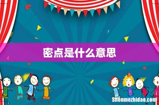 密点是什么意思