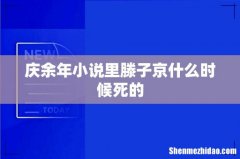 庆余年小说里滕子京什么时候死的