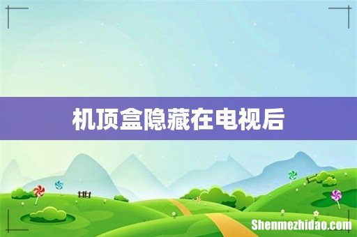 机顶盒隐藏在电视后