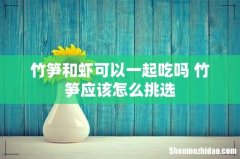 竹笋和虾可以一起吃吗 竹笋应该怎么挑选