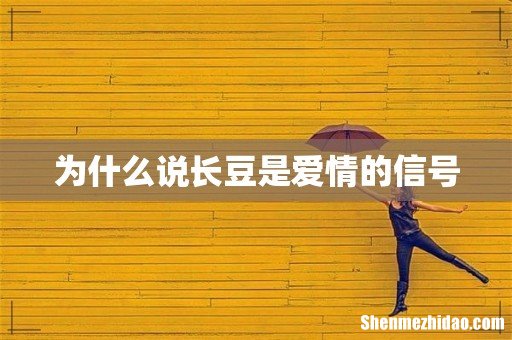 为什么说长豆是爱情的信号
