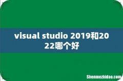 visual studio 2019和2022哪个好