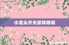 水龙头开关紧吱吱响