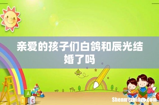 亲爱的孩子们白鸽和辰光结婚了吗