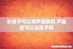 长痱子可以用芦荟胶吗 芦荟胶可以治痱子吗