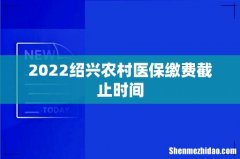 2022绍兴农村医保缴费截止时间