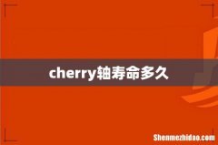 cherry轴寿命多久