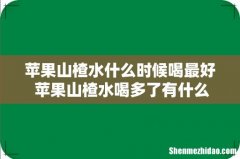 苹果山楂水什么时候喝最好 苹果山楂水喝多了有什么坏处