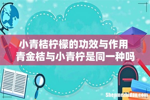 小青桔柠檬的功效与作用 青金桔与小青柠是同一种吗