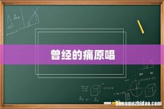 曾经的痛原唱