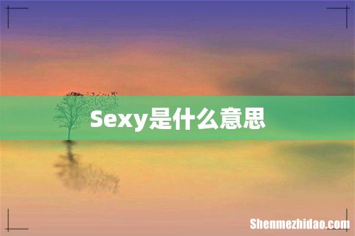 Sexy是什么意思