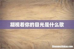 凝视着你的目光是什么歌