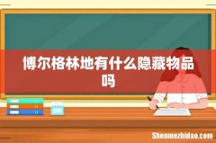 博尔格林地有什么隐藏物品吗
