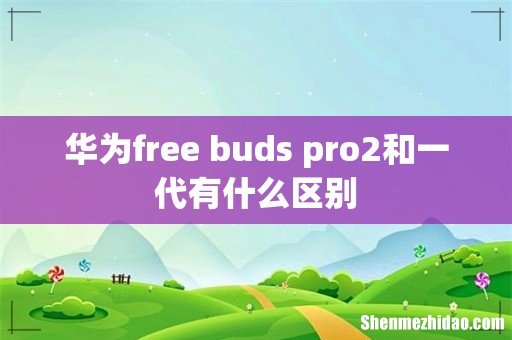 华为free buds pro2和一代有什么区别