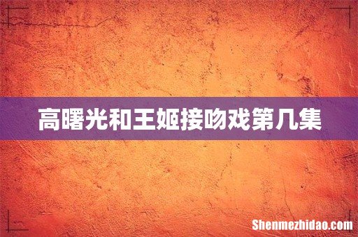高曙光和王姬接吻戏第几集