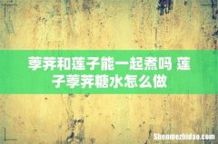 荸荠和莲子能一起煮吗 莲子荸荠糖水怎么做