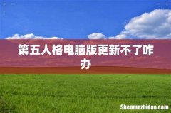 第五人格电脑版更新不了咋办