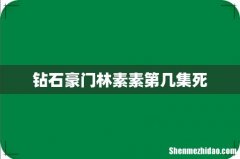 钻石豪门林素素第几集死
