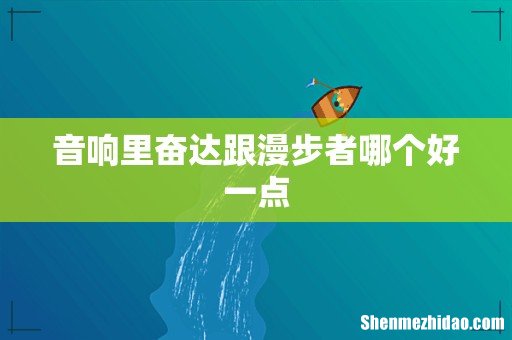音响里奋达跟漫步者哪个好一点