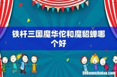 铁杆三国魔华佗和魔貂蝉哪个好