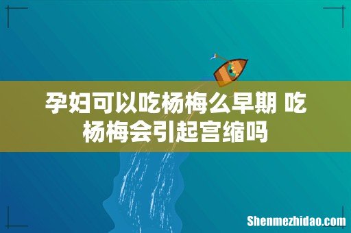 孕妇可以吃杨梅么早期 吃杨梅会引起宫缩吗