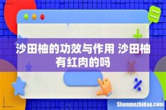 沙田柚的功效与作用 沙田柚有红肉的吗