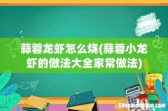蒜蓉小龙虾的做法大全家常做法 蒜蓉龙虾怎么烧