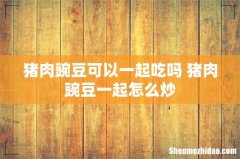 猪肉豌豆可以一起吃吗 猪肉豌豆一起怎么炒