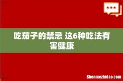 吃茄子的禁忌 这6种吃法有害健康