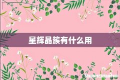 星辉晶簇有什么用
