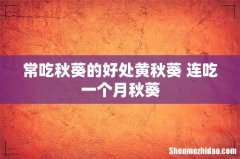 常吃秋葵的好处黄秋葵 连吃一个月秋葵