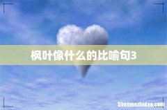 枫叶像什么的比喻句3