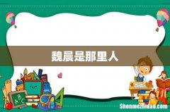 魏晨是那里人
