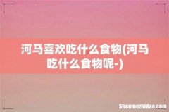河马吃什么食物呢- 河马喜欢吃什么食物