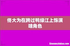 佟大为在跨过鸭绿江上饰演啥角色